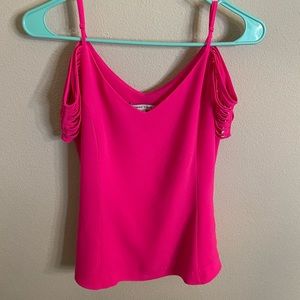 Hot Pink Off-The-Shoulder Top